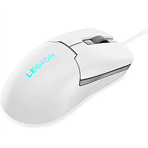 Lenovo RGB žaidimų pelė Legion M300s Glacier White, laidas per USB 2.0