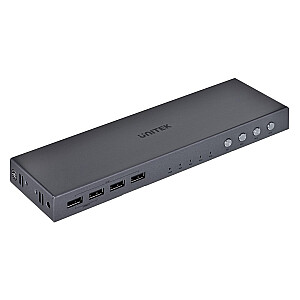 UNITEK KVM ПЕРЕКЛЮЧАТЕЛЬ 4K HDMI 2.0 4IN 1OUT + USB