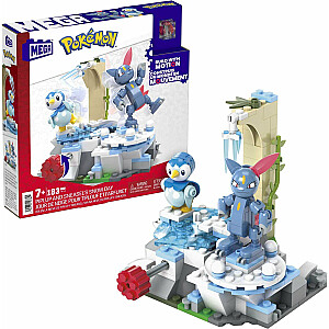 Mattel Mega Bloks Mega Blocks Pokemon Piplup & Sneasel's Snow Day 183 шт.HKT20