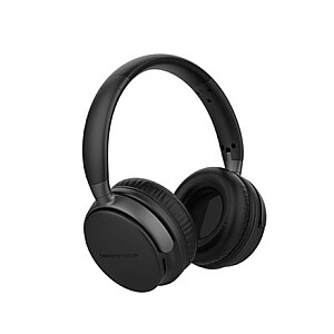 „Energy Sistem Power Radio“ – „Bluetooth“ ausinės su FM radiju virš ausies, įmontuotas mikrofonas, juodas, belaidis