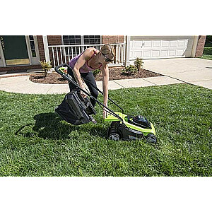 Аккумуляторная косилка Greenworks GD24LM33K4 33 см - 2516107UB - зарядное устройство + комплект аккумуляторов 4 Ач