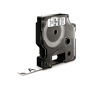 DYMO D1 Durable — черный на белом — 12 мм