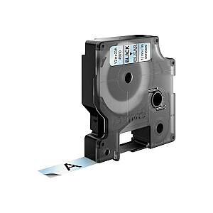 DYMO D1 Standard — черный на прозрачном — 12 мм