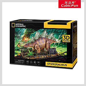 CUBIC FUN National Geographic 3D dėlionė „Stegozauras“