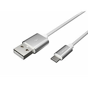 USB laidas Natec USB-A - USB-C 1 m White (NKA-1955)