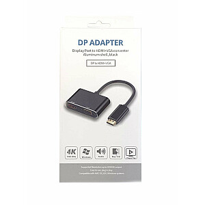 RoGer DisplayPort uz HDMI + VGA Adapteris v1.4 / 4K@30Hz