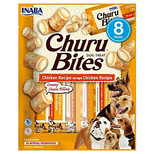 INABA Churu Bites vištiena - skanėstai šunims - 8x12g