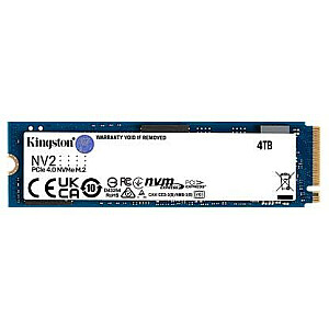 SSD KINGSTON NV2 4TB M.2 PCIE NVMe Write speed 2800 MBytes/sec Read speed 3500 MBytes/sec 2.2mm TBW 1280 TB MTBF 1500000 hours SNV2S/4000G