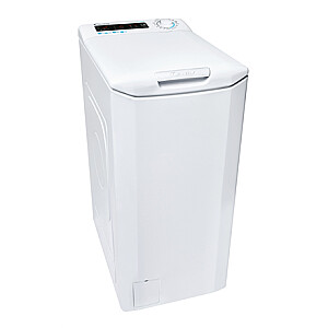 Saldainių skalbimo mašina CSTG 47TME/1-S Energijos vartojimo efektyvumo klasė B, Kraunamas iš viršaus, Skalbimo talpa 7 kg, 1400 RPM, Gylis 60 cm, Plotis 41 cm, Ekranas, LCD, NFC, Balta