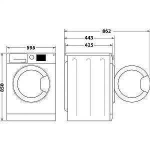 Skalbimo mašina Indesit MTWSE 61294 WK EE