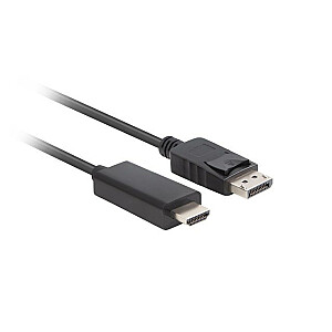 Lanberg CA-DPHD-11CC-0018-BK DisplayPort HDMI kabelio adapteris juodas