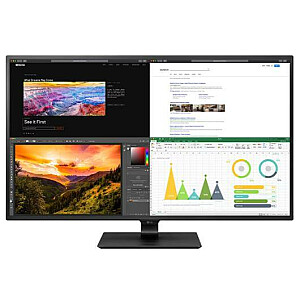 LCD Monitor LG 43" 4K Panel IPS 3840x2160 16:9 60Hz Matte 8 ms Speakers Colour Black 43UN700P-B