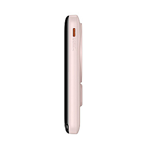 „Baseus“ magnetinis laikiklis belaidžio greito įkrovimo maitinimo blokas 10 000 mAh 20 W  rožinis (su Baseus Xiaobai serijos greito įkrovimo laidu, Type-C–C Type-C 60W (20V | 3A) 50 cm  Baltas) Overseas Edition