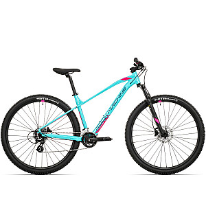 Moteriškas kalnų dviratis Rock Machine Catherine 10-29 Mėlyna/rožinė (Rato dydis: 29 Rėmo dydis: S)