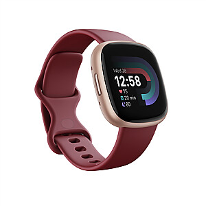 „Fitbit Versa 4“ išmanusis laikrodis, NFC, GPS (palydovinis), AMOLED, jutiklinis ekranas, širdies ritmo monitorius, aktyvumo stebėjimas visą parą, atsparus vandeniui, „Bluetooth“, „Wi-Fi“, burokėlių sultys / vario rožė