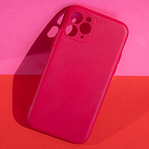 Fusion minkštas matinis silikoninis dėklas Apple iPhone 14 fuksijos spalvos