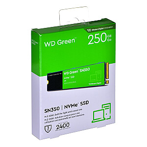 Disk WD Green SN350 WDS250G2G0C SSD (250 GB; M.2; PCIe NVMe 3.0 x 4)