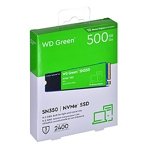 Твердотельный накопитель Dysk WD Green SN350 WDS500G2G0C (500 ГБ; M.2; PCIe NVMe 3.0 x4)