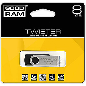 „GoodRam Twister“ 8 GB „flash drive“ (UTS2-0080K0R11)