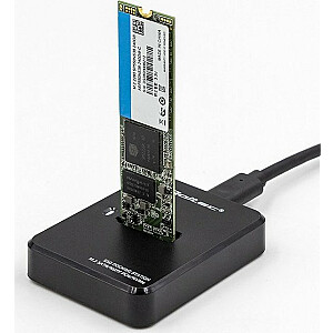 Prijungimo stotis Prijungimo stotis Qoltec M.2 SATA / PCIe SSD | NGFF/NVMe | USB 3.1