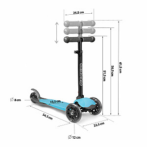 Triratis paspirtukas Ricokids Loco – mėlynas