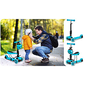 Трехколесный самокат Ricokids Buggy - бирюзовый