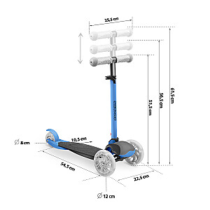 Triratis paspirtukas Ricokids Loco – mėlynas