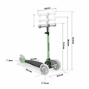 Triratis paspirtukas Ricokids Loco – žalias