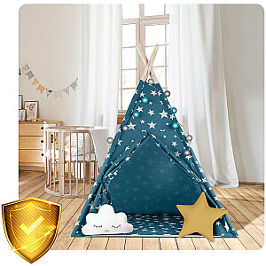 Детская палатка-типи с подсветкой Nukido - синяя