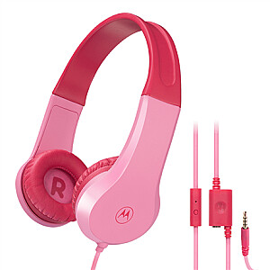 Motorola Kids laidinės ausinės Moto JR200 Integruotas mikrofonas, prie ausies, 3,5 mm kištukas, rožinė