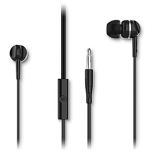 Motorola Headphones Earbuds 105 Integruotas mikrofonas, Į ausis, 3,5 mm kištukas, juodas