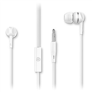 Motorola Headphones Earbuds 105 Integruotas mikrofonas, į ausį, 3,5 mm kištukas, baltas