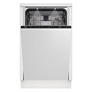 BEKO Built-In Dishwasher BDIS38040A, Energy class C, 45 cm, 6 programs, SelfDry, Inverter motor, Third drawer