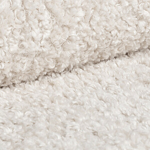 Qubo™ Baby Rabbit Snowdrop FLUFFY FIT sēžammaiss pufs