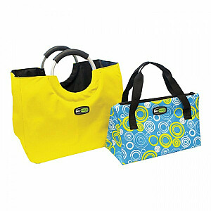 Šiluminių maišelių rinkinys „Bag In The City“ asortimentas, mėlyna-geltona / geltona-mėlyna