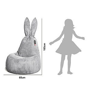 Qubo™ Mommy Rabbit Currant FLUFFY FIT sēžammaiss pufs
