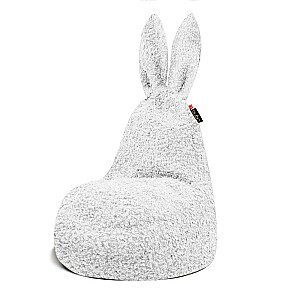 Qubo™ Daddy Rabbit Snowdrop FLUFFY FIT sēžammaiss pufs