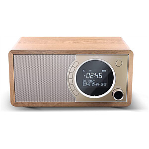 Sharp DR-450(BR) skaitmeninis radijas, FM/DAB/DAB+, Bluetooth 4.2, žadintuvo funkcija, ruda