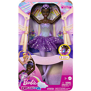 Barbie Doll Mattel Balerina Magic Lights Lėlė Brunetė HLC26