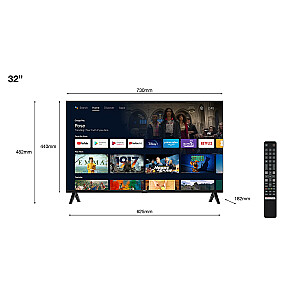 TCL S54 serijos 32S5400AF televizorius 81,3 cm (32 colių) „Full HD Smart TV Wi-Fi“ juodas