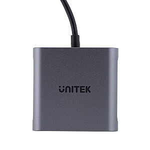 UNITEK USB-C IKI 2X HDMI ADAPTERIS, 4K 60HZ MST