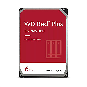 Western Digital NAS kietasis diskas WD60EFPX 5400 RPM, 6000 GB, 256 MB