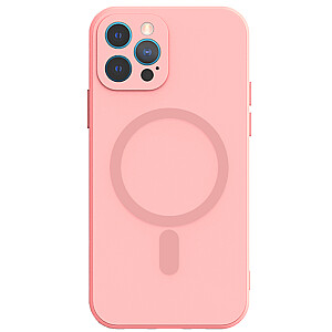 Mocco MagSilicone Soft Back Case Aizmugurējais Silikona Apvalks Priekš Apple iPhone 14 Plus Rozā