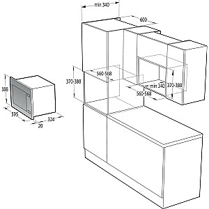 Mikrobangė Gorenje BM201AG1BG