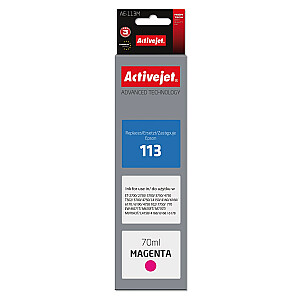 „Activejet AE-113M“ rašalas (Epson 113 C13T06B340 pakeitimas; Supreme; 70 ml; Magenta)