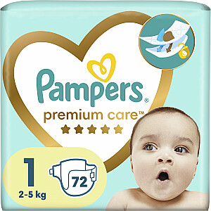 Подгузники Pampers Premium Care 1, 2-5 кг, 72 шт.