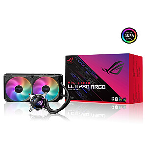 Процессор ASUS ROG STRIX LC II 280 ARGB Универсальный жидкостный кулер 14 см Черный 1 шт.