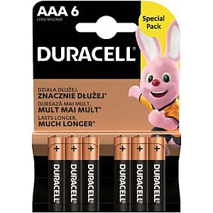 Baterija Duracell AAA/R03 6 vnt.