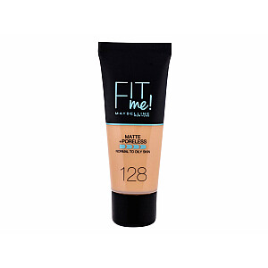 Matte + Poreless Fit Me! 128 Теплый нюд 30мл