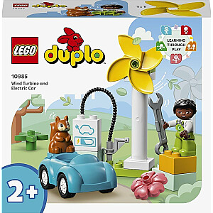 LEGO vėjo turbina ir elektrinis automobilis (10985)
